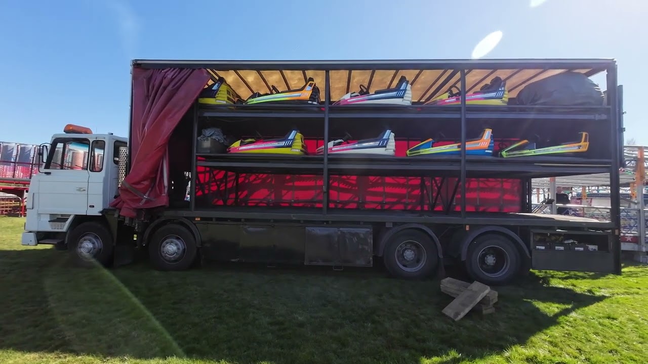 Proctors Funfair Building up & Transport | @ Ladybrook Place Recreation Ground Mansfield 2025