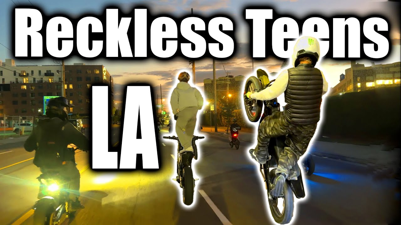 Reckless teens on EBIKES take over LA (ft Hector buendia, Juan mendoza)