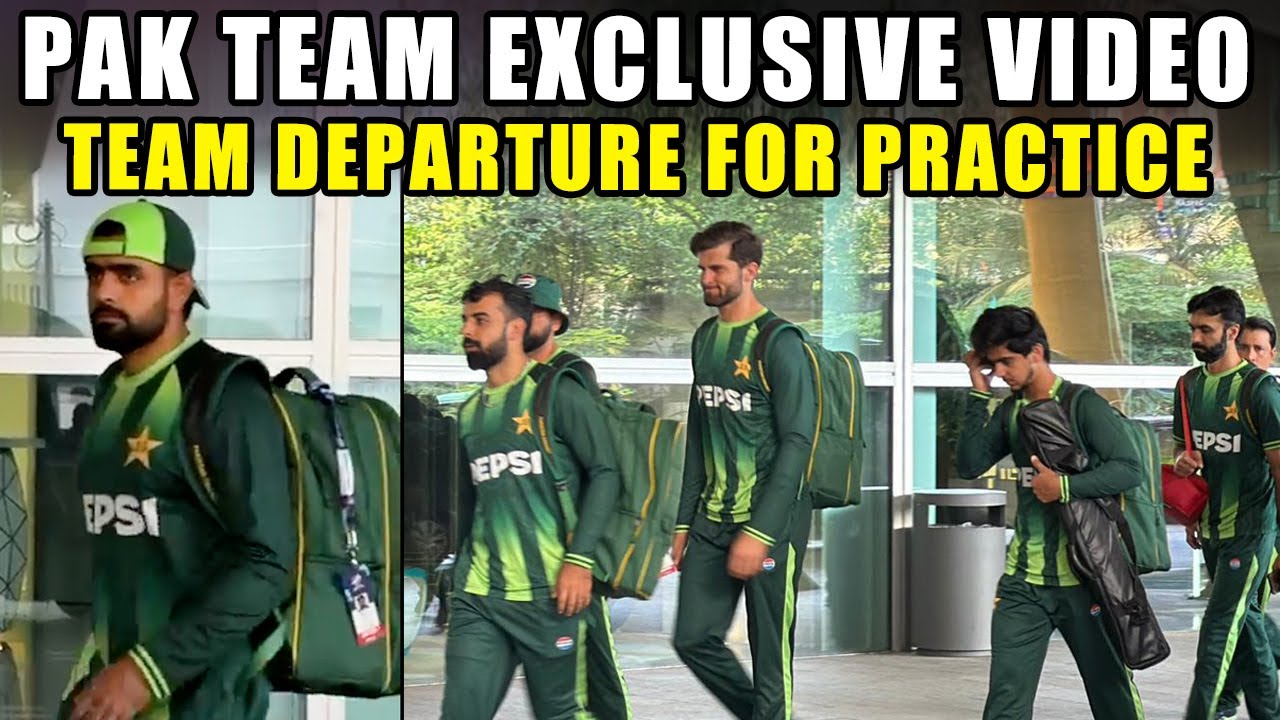 Pakistan Team Departs for CCC Ground for from Team Hotel for Practice Session ahead of USA Clash