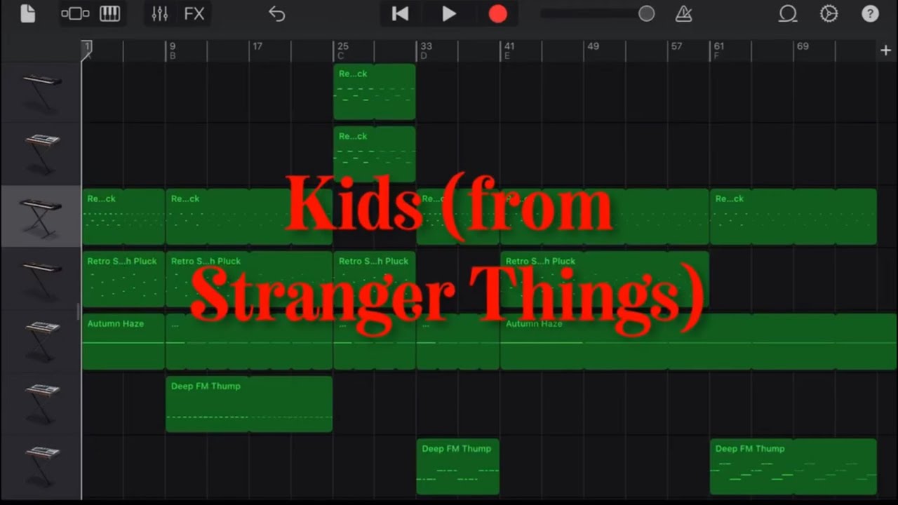 Kids - Kyle Dixon & Michael Stein (GarageBand cover)