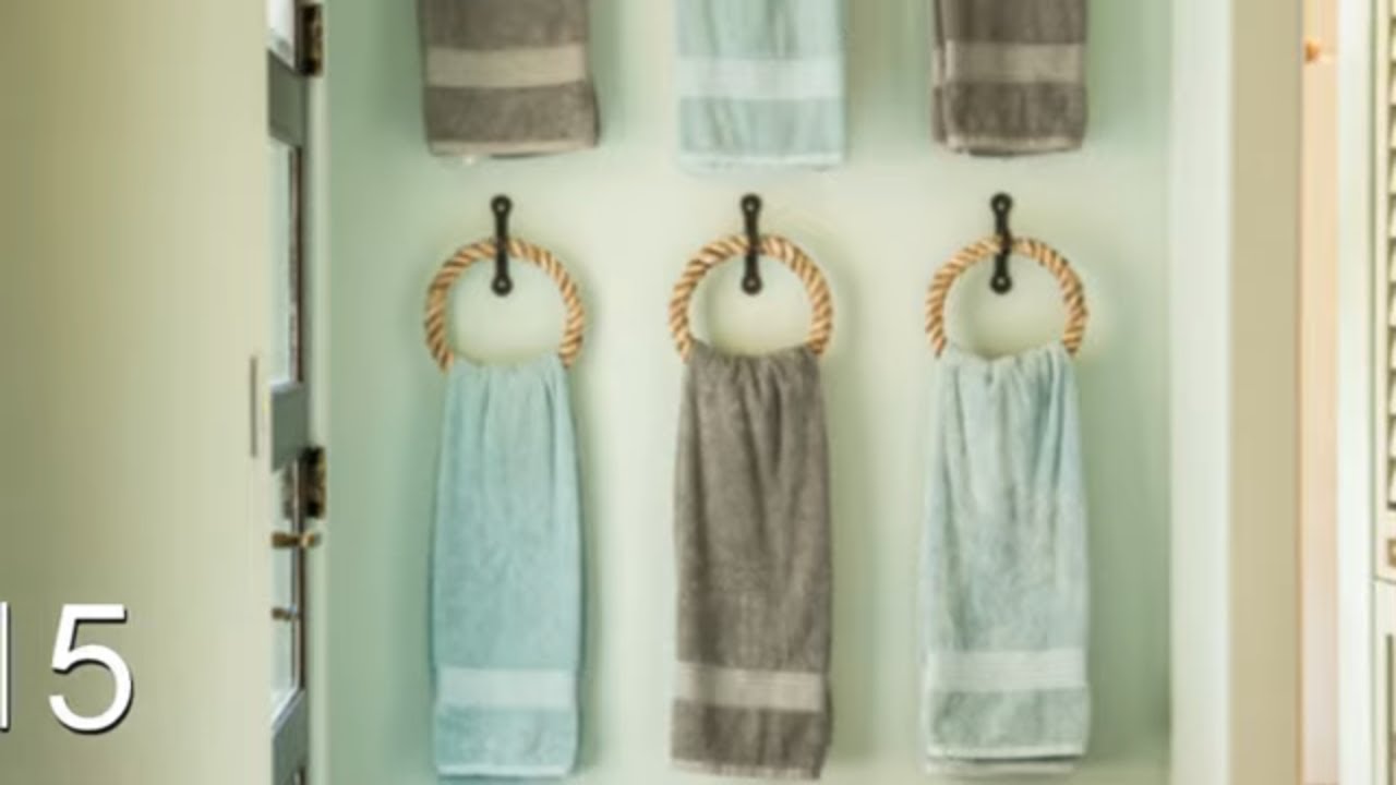 Aproveite o porta toalha e organize de tudo | 18 Boas ideias de Organização
