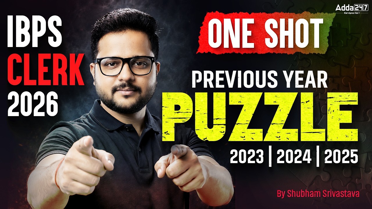 IBPS Clerk 2026 Puzzle One Shot Previous Year Puzzles (2023-2025) | Reasoning by Shubham Sir