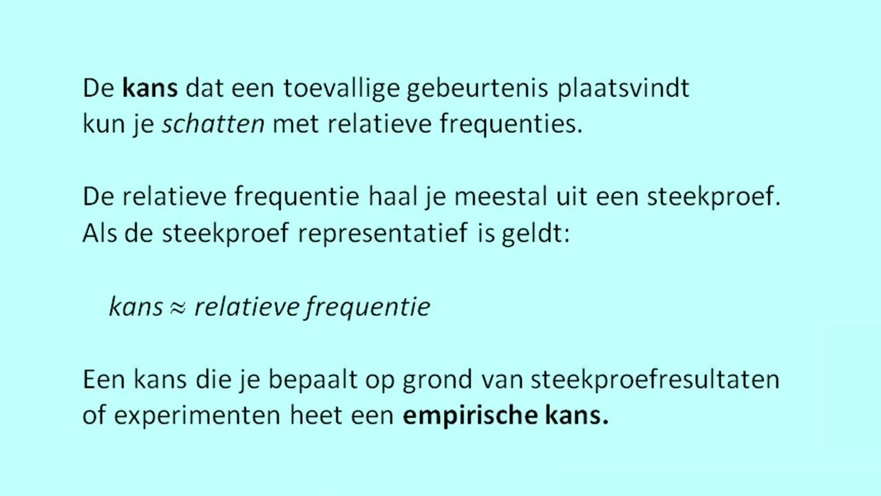 Empirische kansen