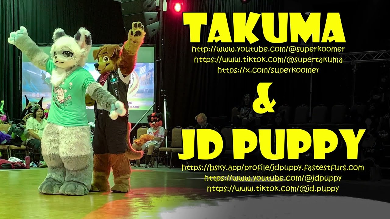 【Fursuit Dance】 Takuma & JD Puppy - winning performance in #StratosFur dance comp!!