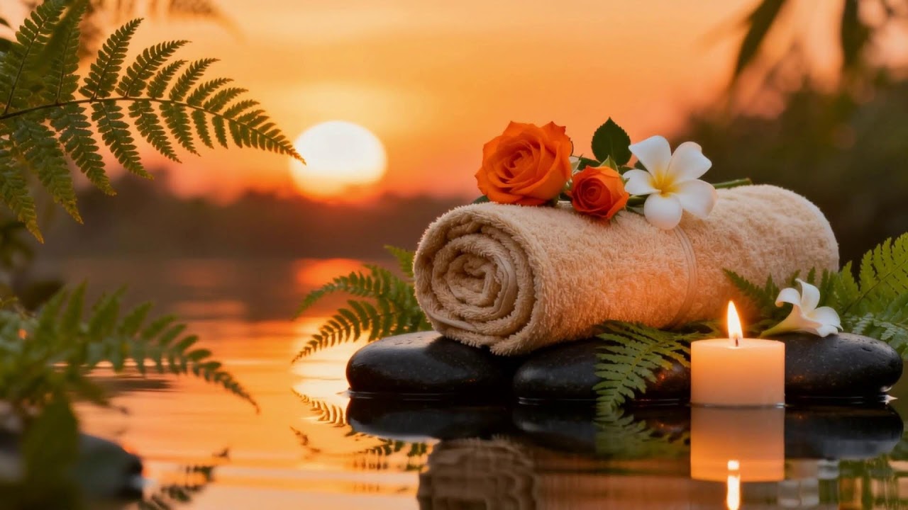 Relaxing Spa Music 💐 Long Hours Stress Relief Music, Insomnia Cure, Peaceful Water Magic 4