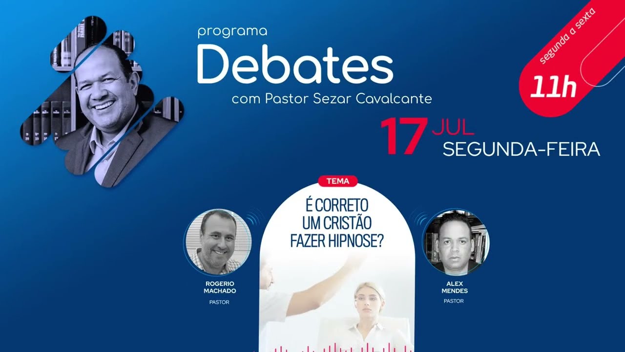 É correto um cristão fazer hipnose? Pr. Rogério Machado x Pr. Alex mendes - 17.07.23