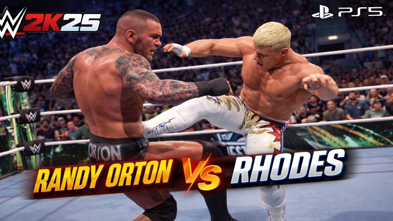 Randy Orton vs Cody Rhodes – WrestleMania Match | WWE 2K25 PS5 Gameplay