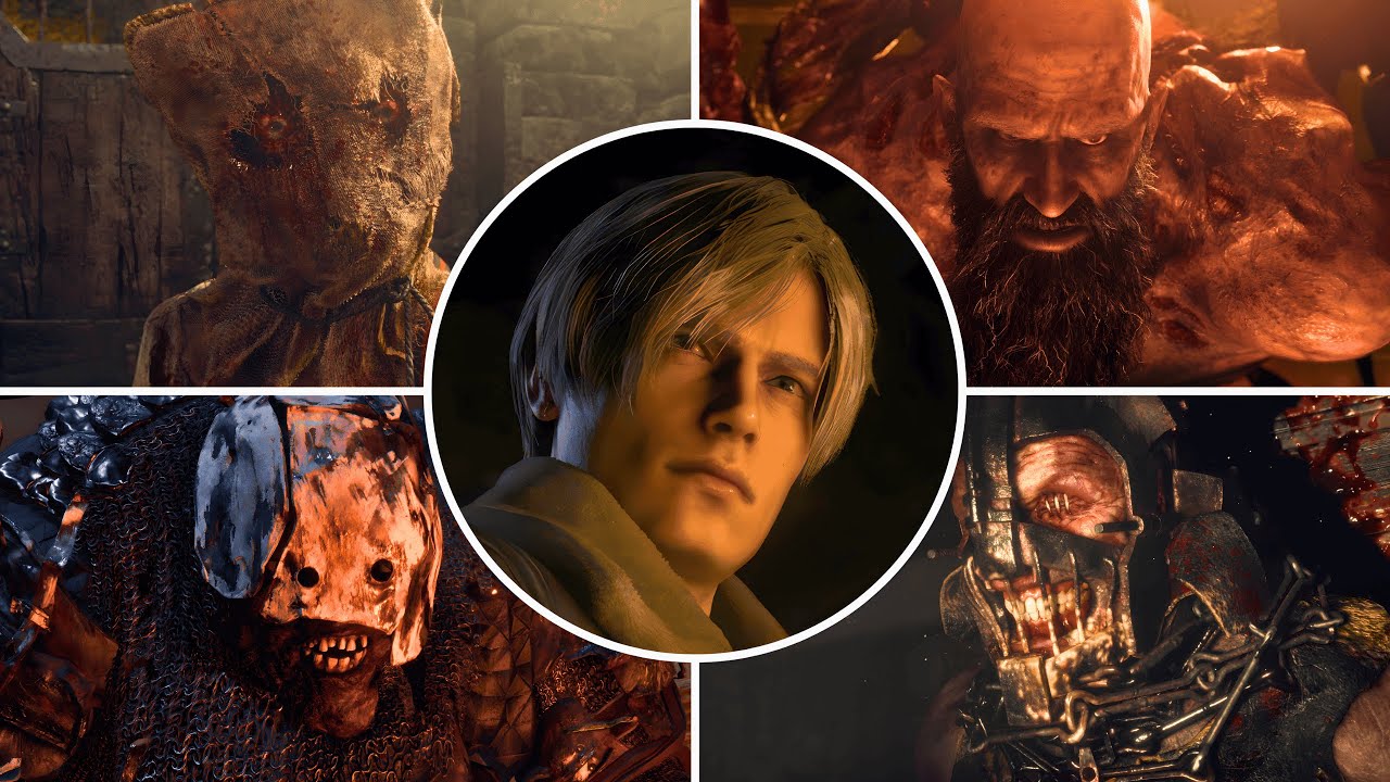 Resident Evil 4 Remake - All Bosses & Endings [4K PS5 Pro]