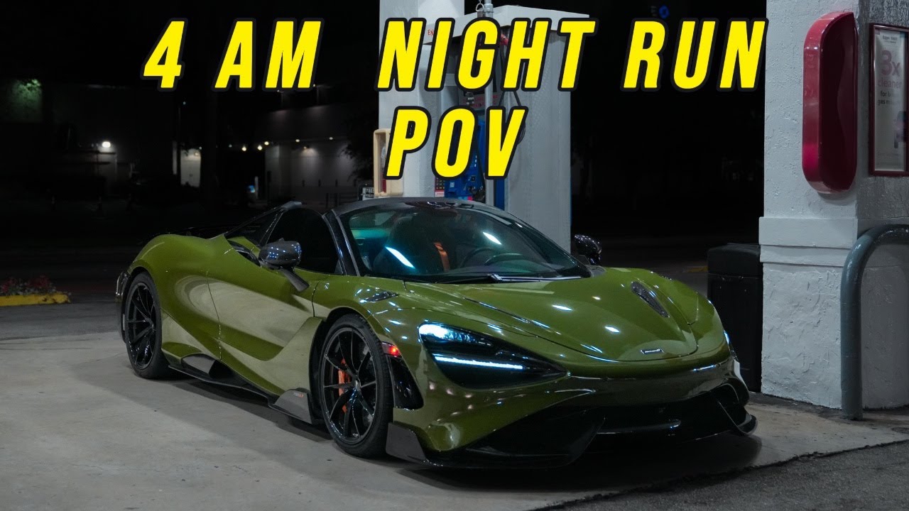 IT'S 4.AM COME DRIVE WITH ME - MCLAREN 765LT NIGHT POV DRIVE