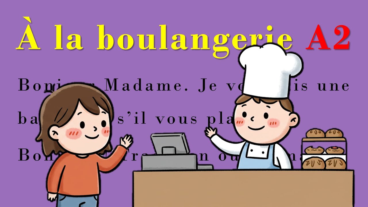 2 Minutes French [A2] À la boulangerie (At the bakery) #매일2분