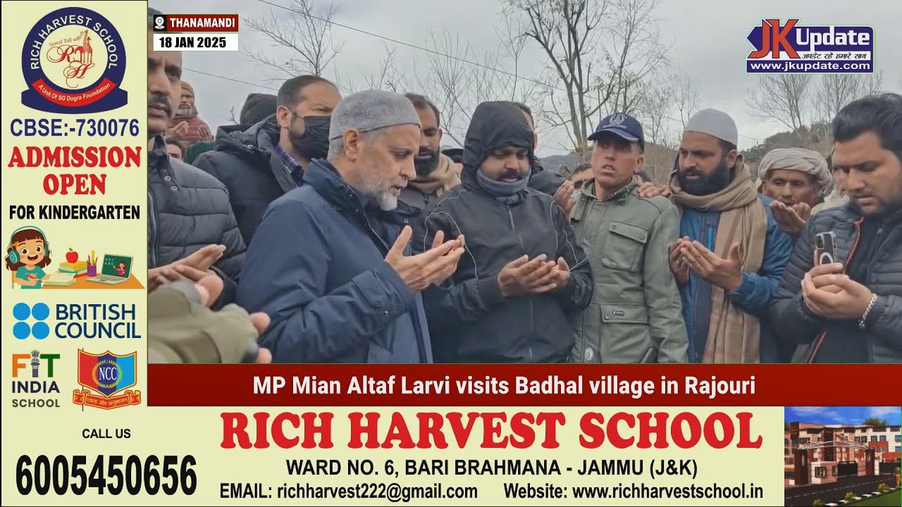 MP Mian Altaf Larvi visits Badhal village in Rajouri