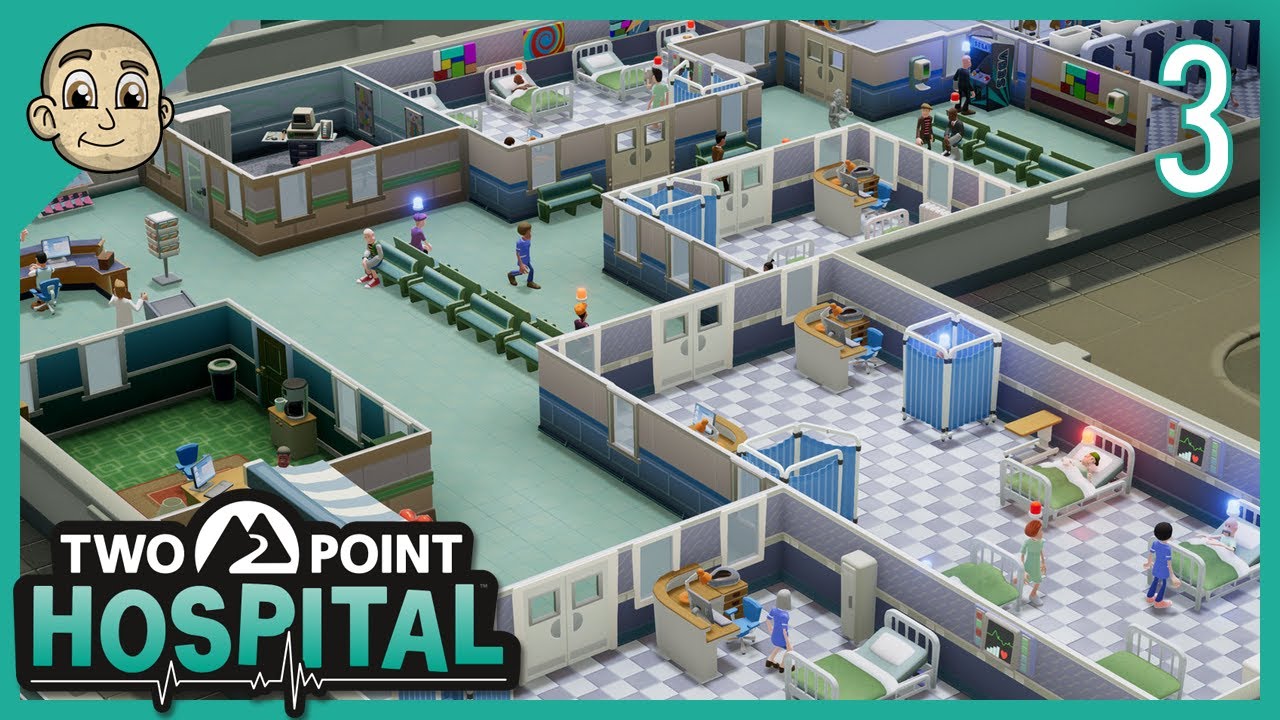 Two Point Hospital - Ep. 3 - So Many Sick People! - Let's Play Two Point Hospital