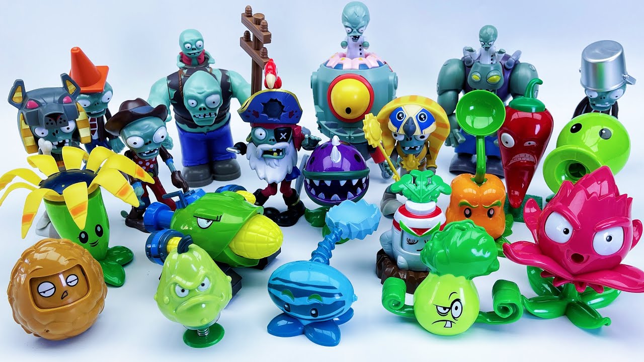 PLANTS VS ZOMBIES : Chess Lucky 500Max Pvz Toys Battle2. Guarding the Sunflower ASMR | Review Toys