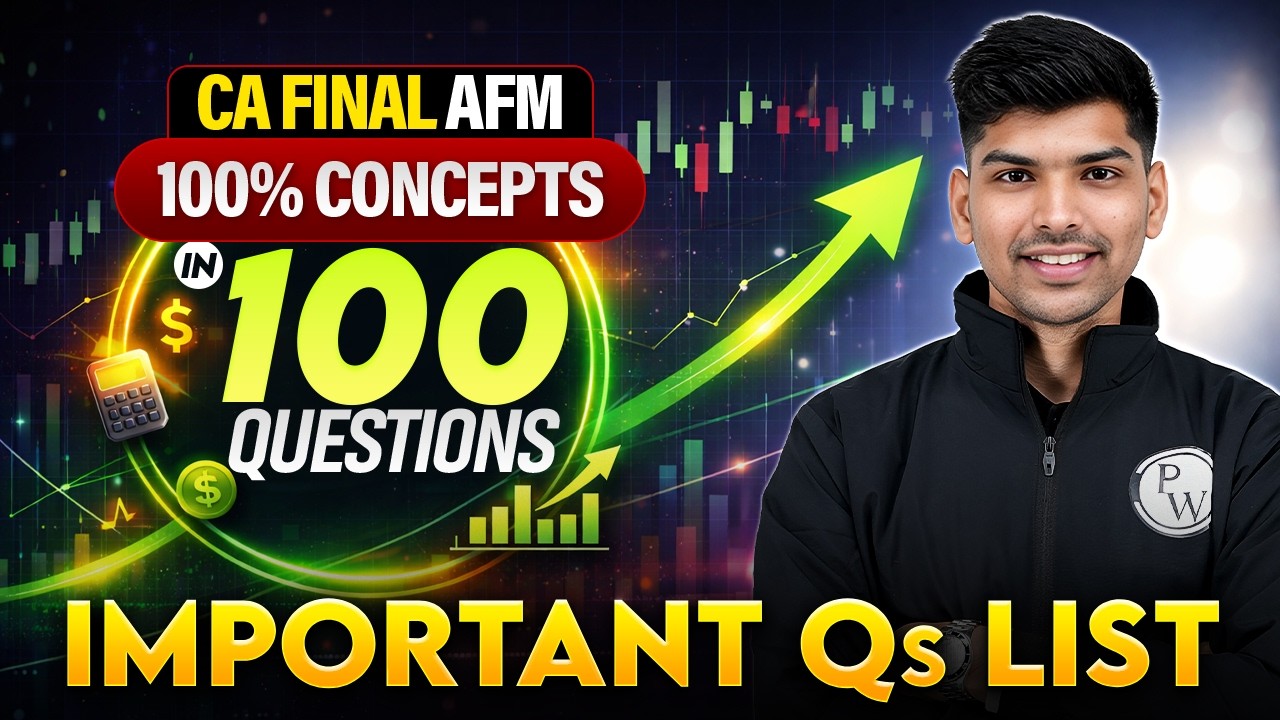 CA Final AFM Important Questions | ICAI Trend Analysis & Paper Analysis | CA Rohit Chipper