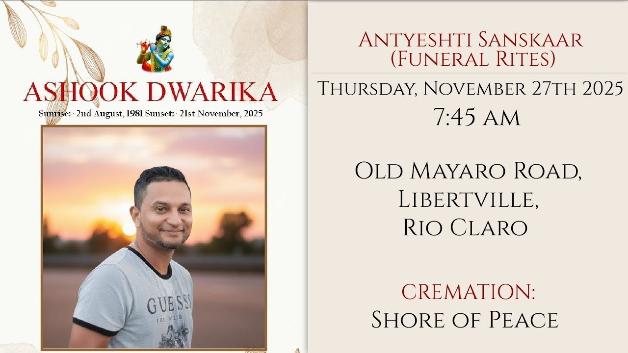 The Funeral Service of Ashook Dwarika