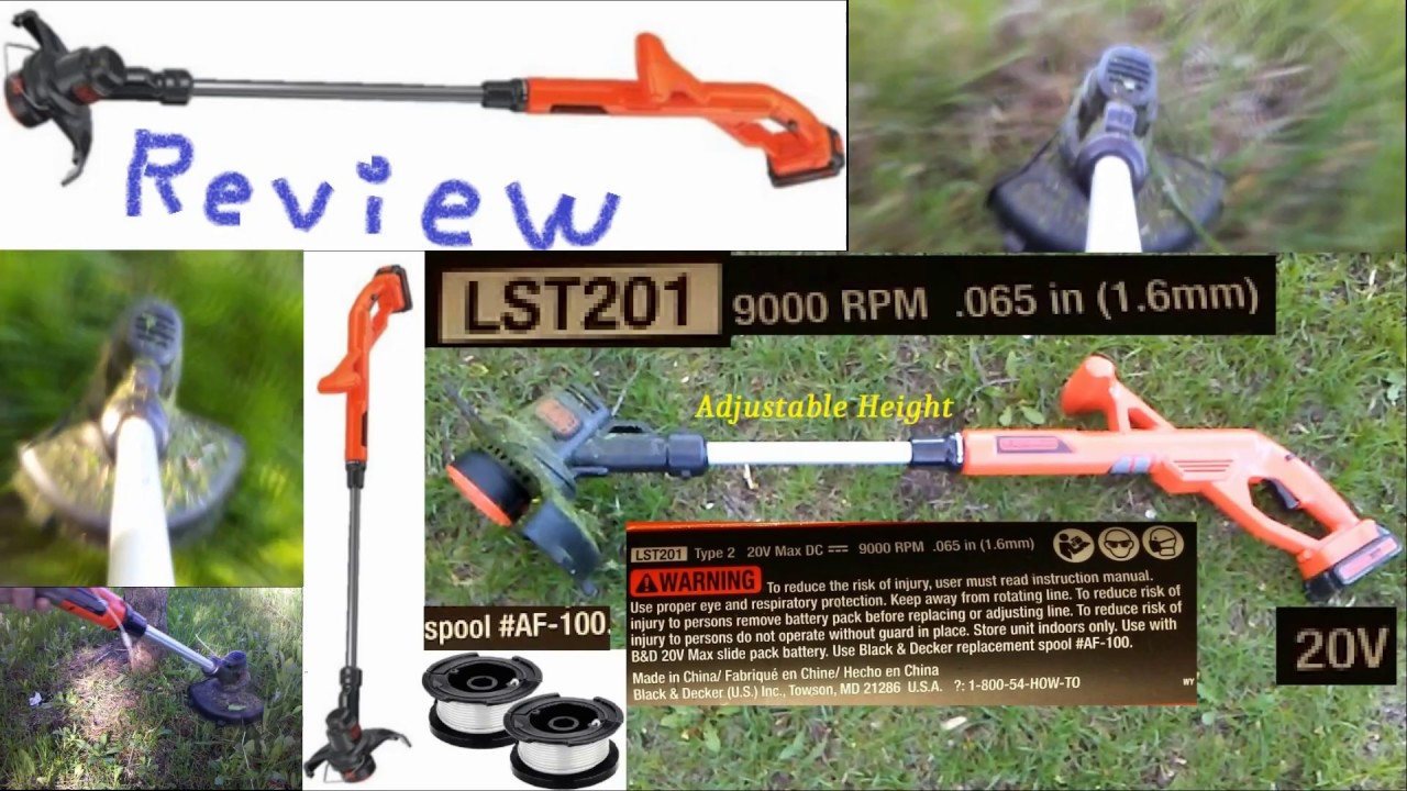 Black & Decker Weed Trimmer Review LST201