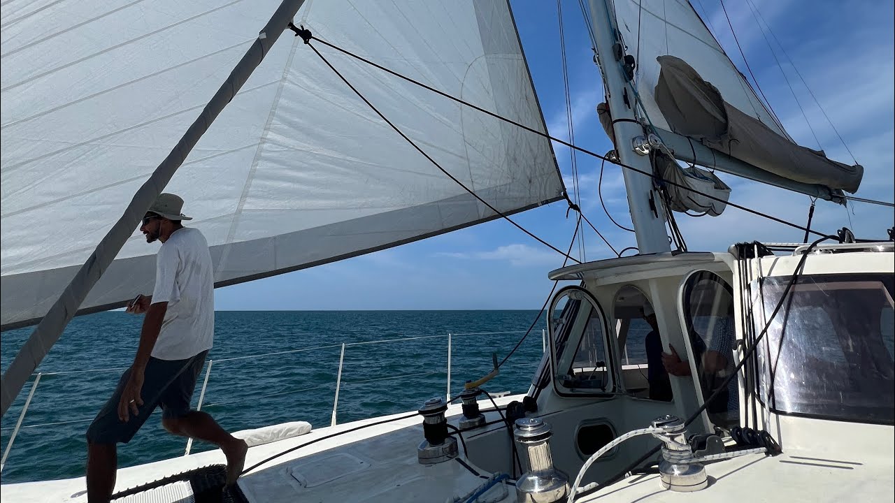 Yacht broker life in Rebak Marina Langkawi! Seatrial on this Mumby 48 Catamaran. 