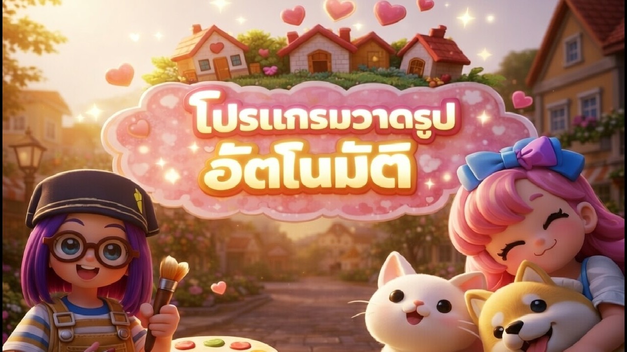 Heartopia โปรแกรมวาดรูปอัตโนมัติ 🎨 | วิธีสร้างภาพสวยในเกมง่าย ๆ ✨