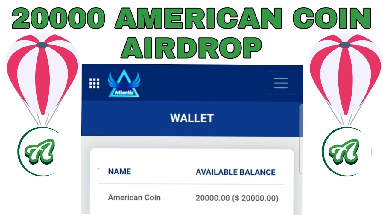 American coin Airdrop | Atlantis Exchange | Airdrop SparroW