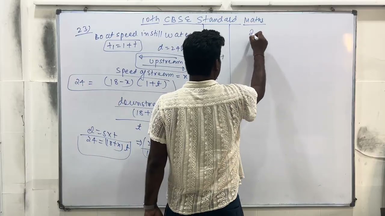Standard maths solution based on speed time & tangent to the circle solved by ManishSir10th Cbse2026