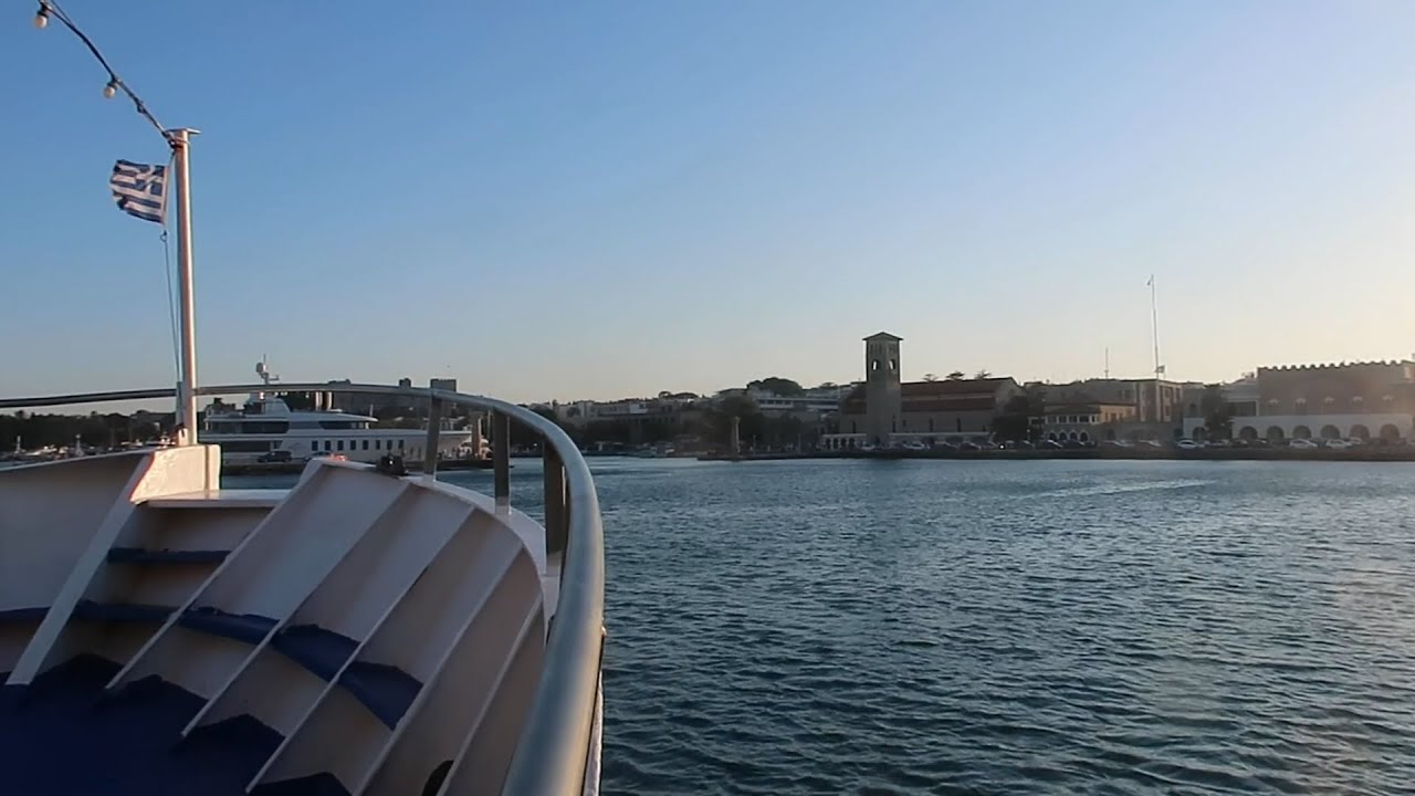 Rhodos 2025 - Ankunft mit dem Boot in den Mandraki Hafen