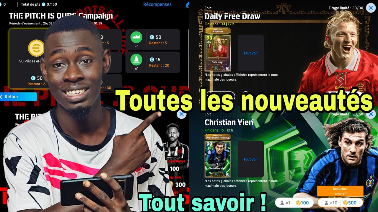 Tout savoir sur les nouveautés : Kuyt gratuite, Pièces gratuites, Vieri ...