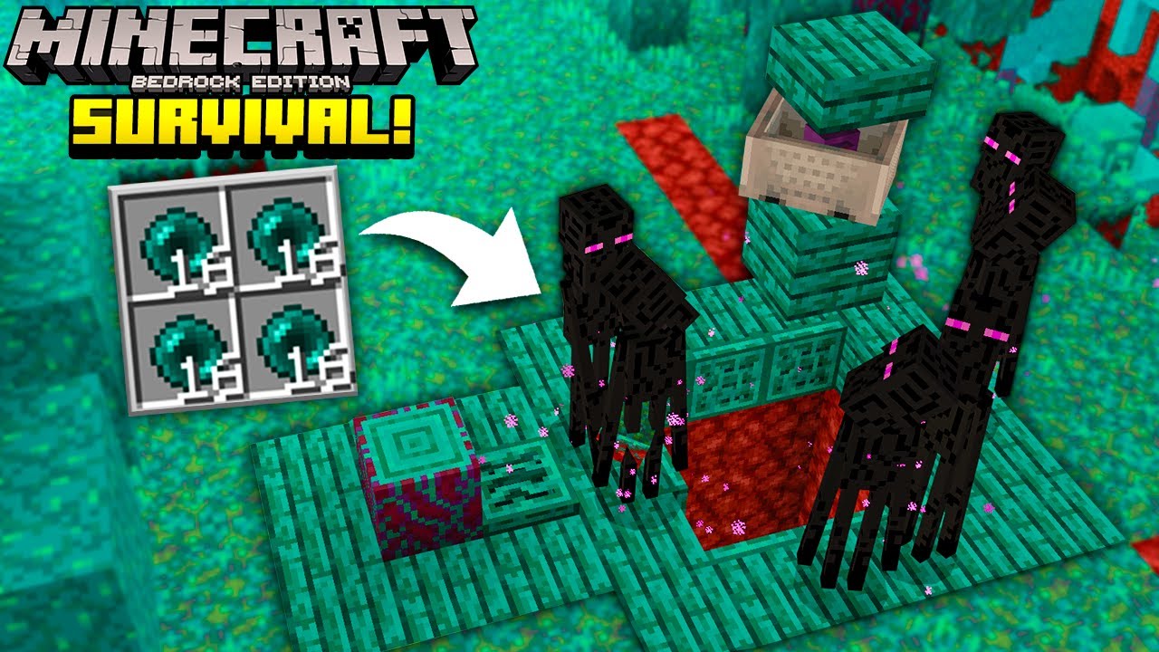 FARM de ENDERMAN no NETHER! - Minecraft Bedrock Survival (#23)