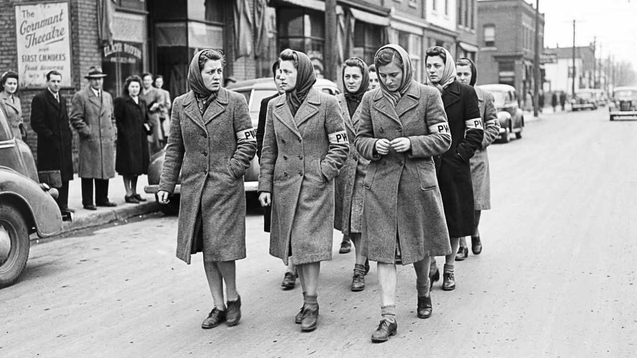 German Women POWs Shocked To Visit Canadian Towns Without Chains Or Guards