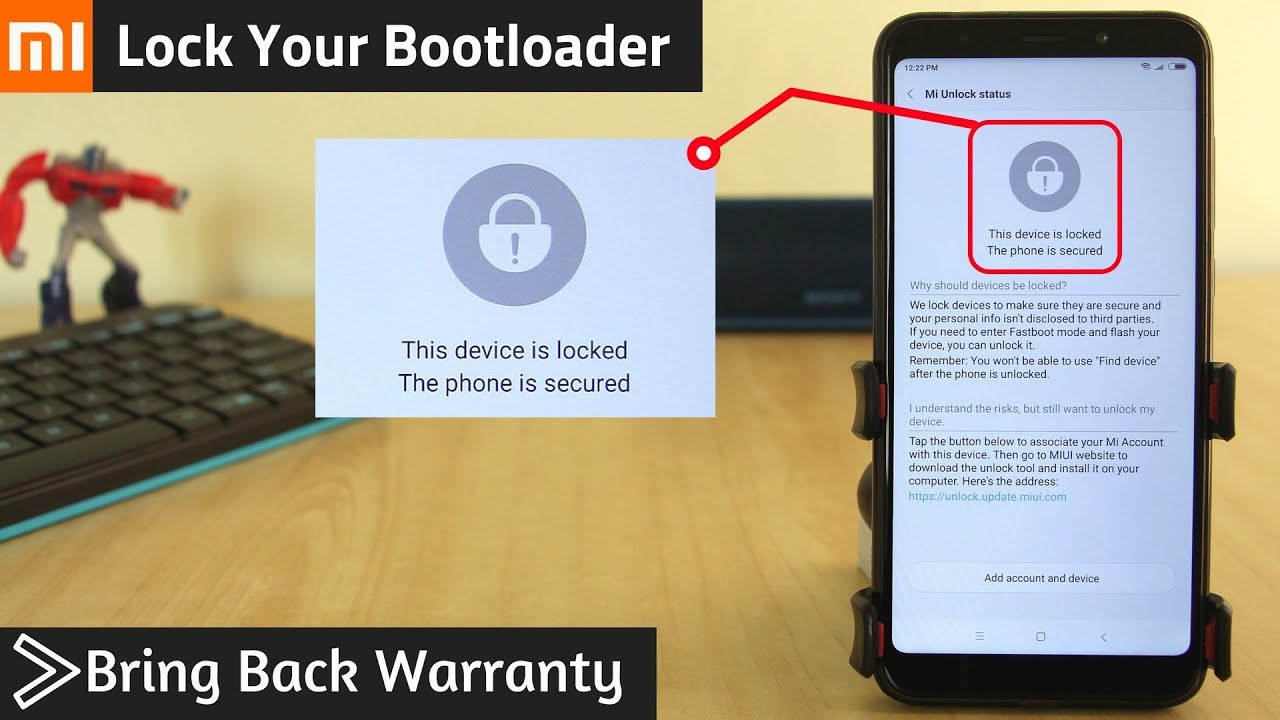 [2 Methods] Relock The Bootloader Of Redmi Note 5,5 Pro...Any Xiaomi Phone