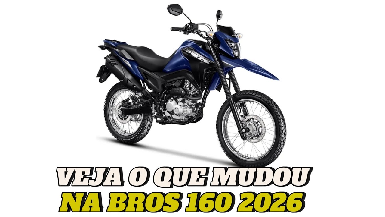 VEJA O QUE MUDOU NA BROS 160, 2026🛵💨#honda #motovlog #bros 