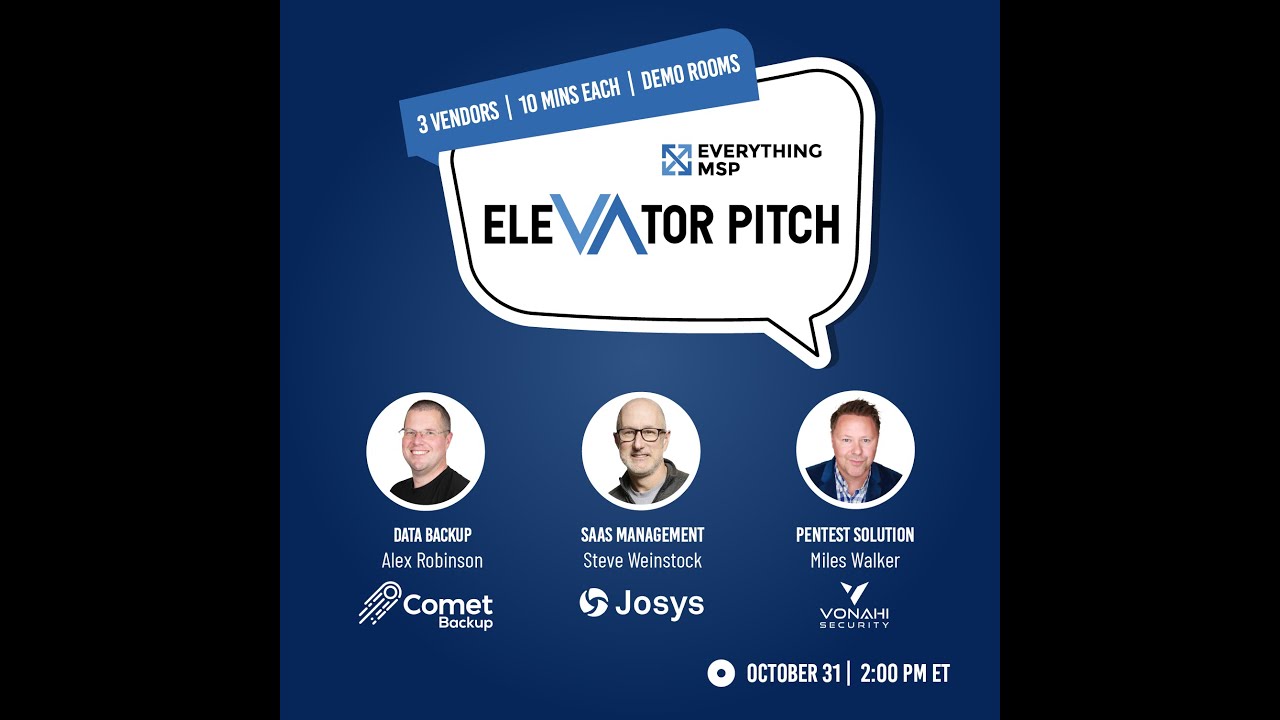 October Elevator Pitch 2024