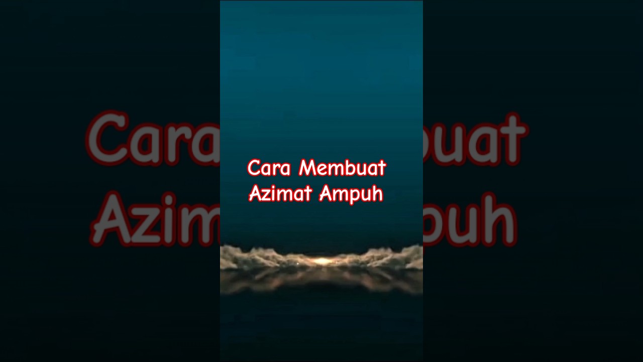 CARA MEMBUAT AZIMAT PENGASIAN MAKHLUK GOIB #shorts