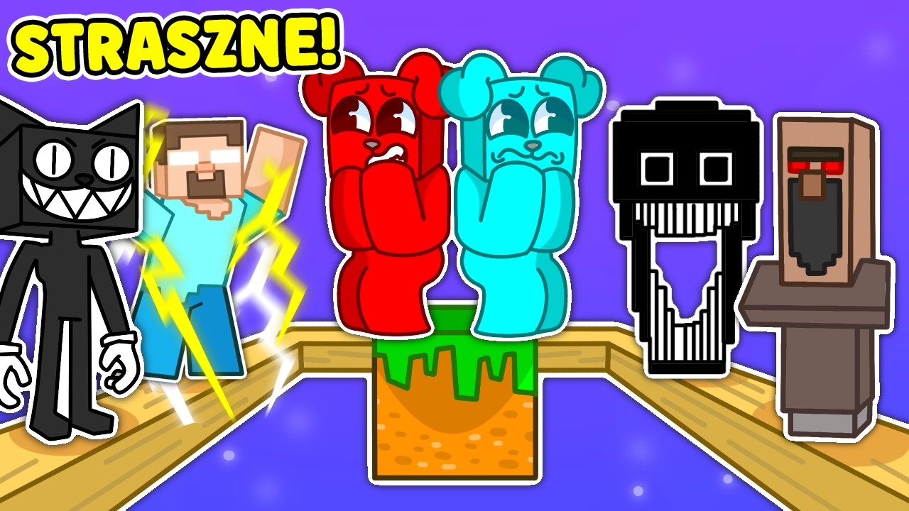 STRASZNY JEDEN BLOK w Minecraft 😨💀🪦