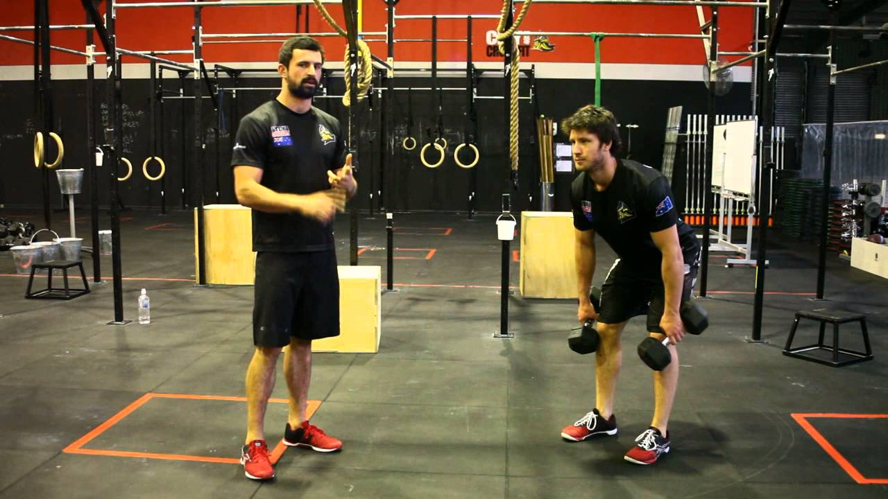 Dumbell Hang Squat Clean Tutorial - City 4051 CrossFit