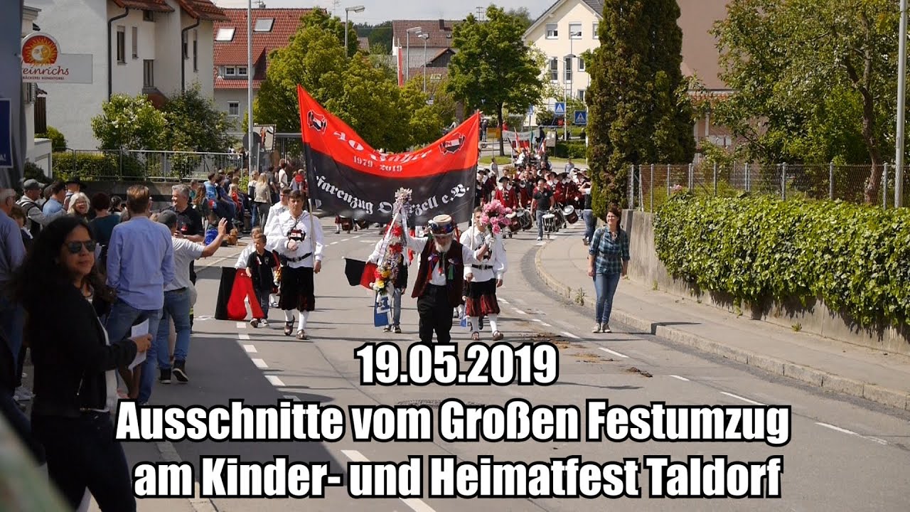 Ausschnitte vom Großen Festumzug am Kinder- und Heimatfest Taldorf in Oberzell am 19.05.2019
