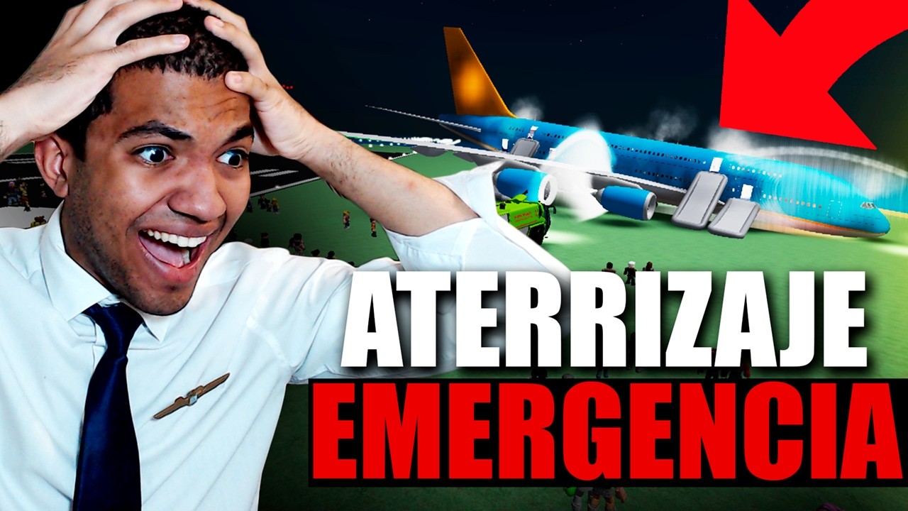 ATERRIZAJE de EMERGENCIA por FALLO de ENGRANAJE - Roblox Cabin Crew Simulator