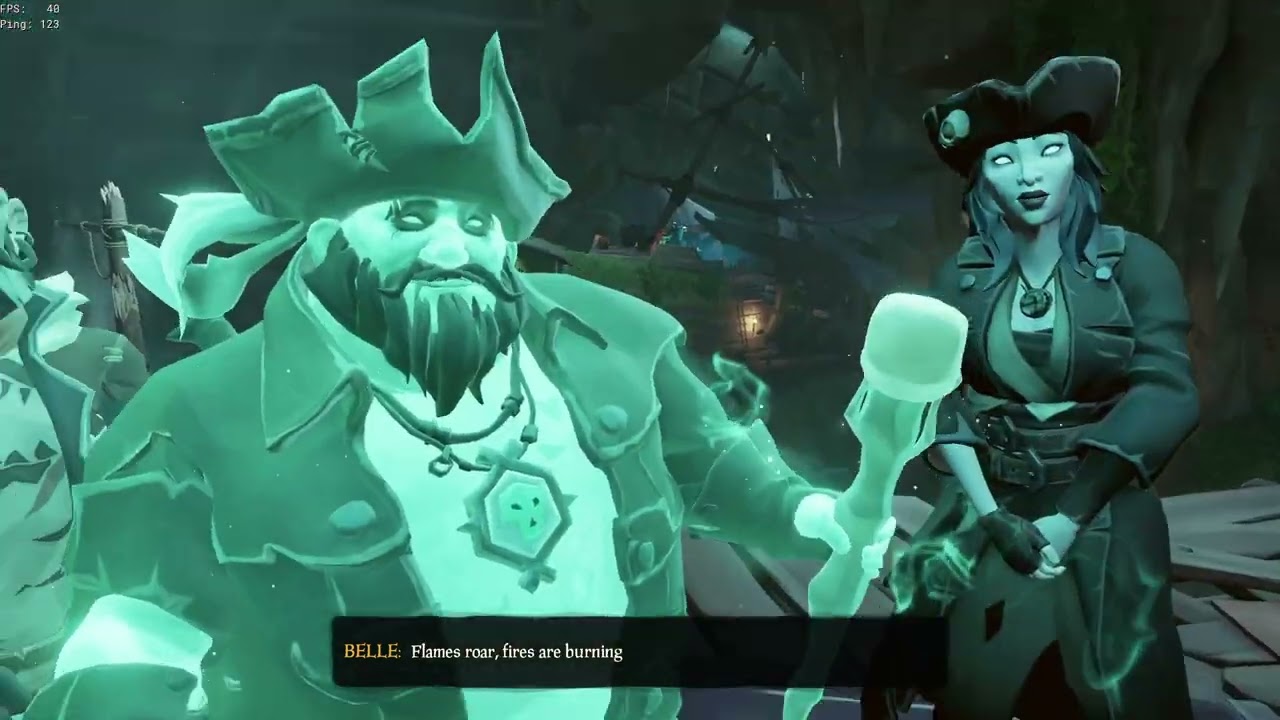 Blessing of Athena's Fortune Cutscene | Receiving the Ghostly Curse | Sea of Thieves