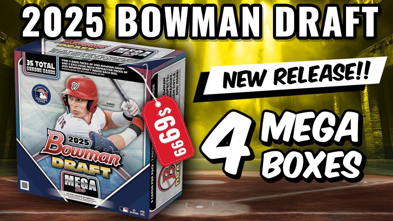 GOLD AUTO!! 🚨NEW RELEASE🚨 2025 BOWMAN DRAFT MEGA BOXES
