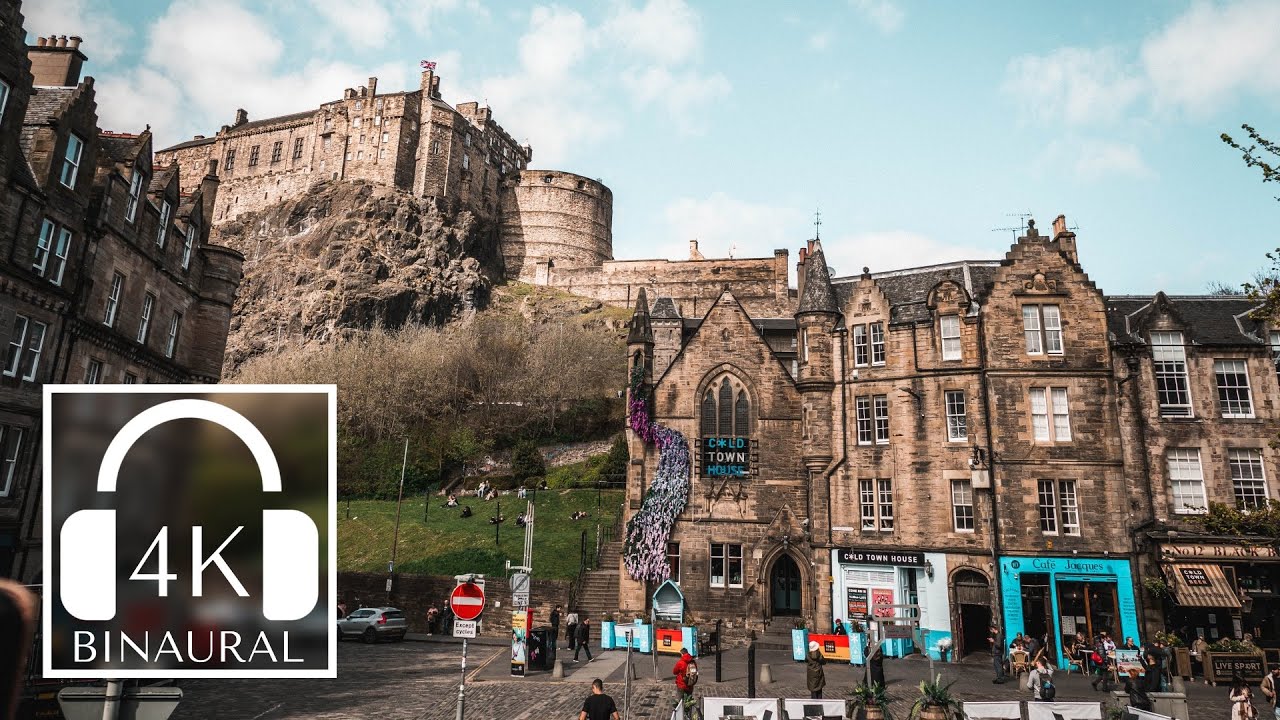 Edinburgh’s Busy Old Town | Grassmarket to Dynamic Earth 🎥 A 4K Filmic Tour