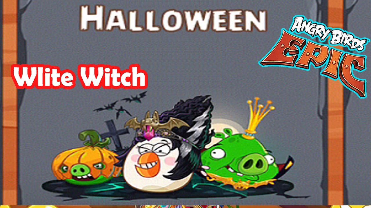 Angry Birds Epic: Upcoming Even (Halloween) Matilda Wlite Witch Helm Upgrade