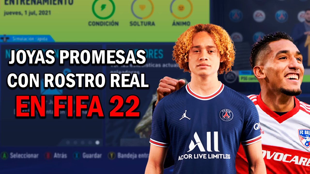 JÓVENES PROMESA CON ROSTRO REAL EN FIFA 22