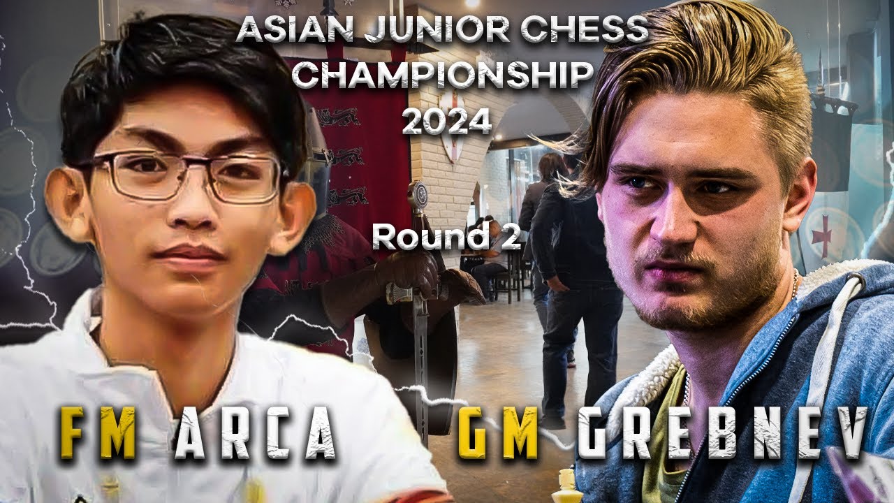 Napalaban Ang Ating KABABAYAN! | GM Grebnev vs FM Arca Asian Juniors Chess 2024 Blitz