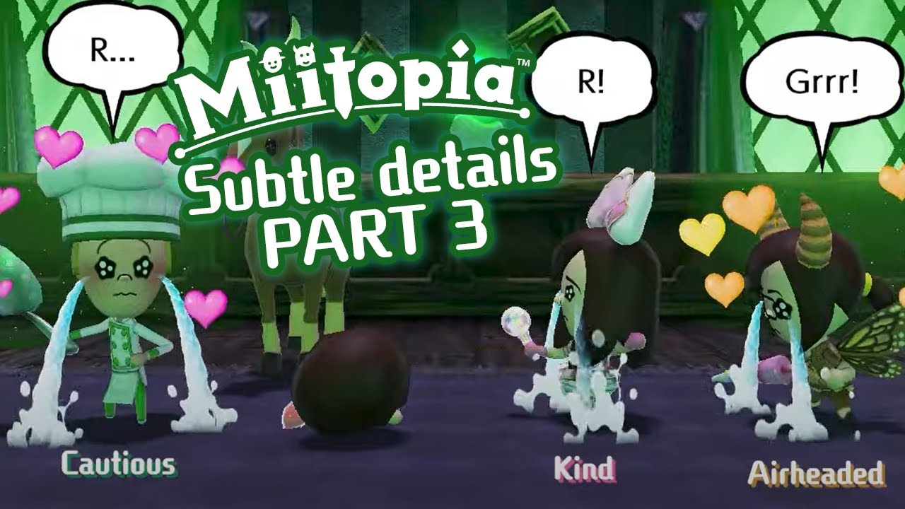 Еще больше тонких деталей в Miitopia, которые, вероятно, не всем интересны