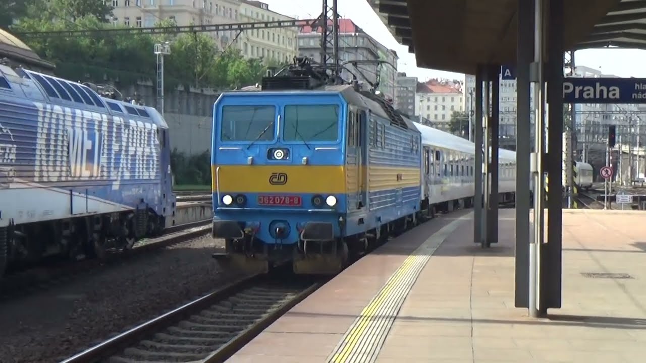 EC 365 Bavorsk&yacute; expres na př&iacute;jezdu do stanice Praha hl.n 18.8.2024