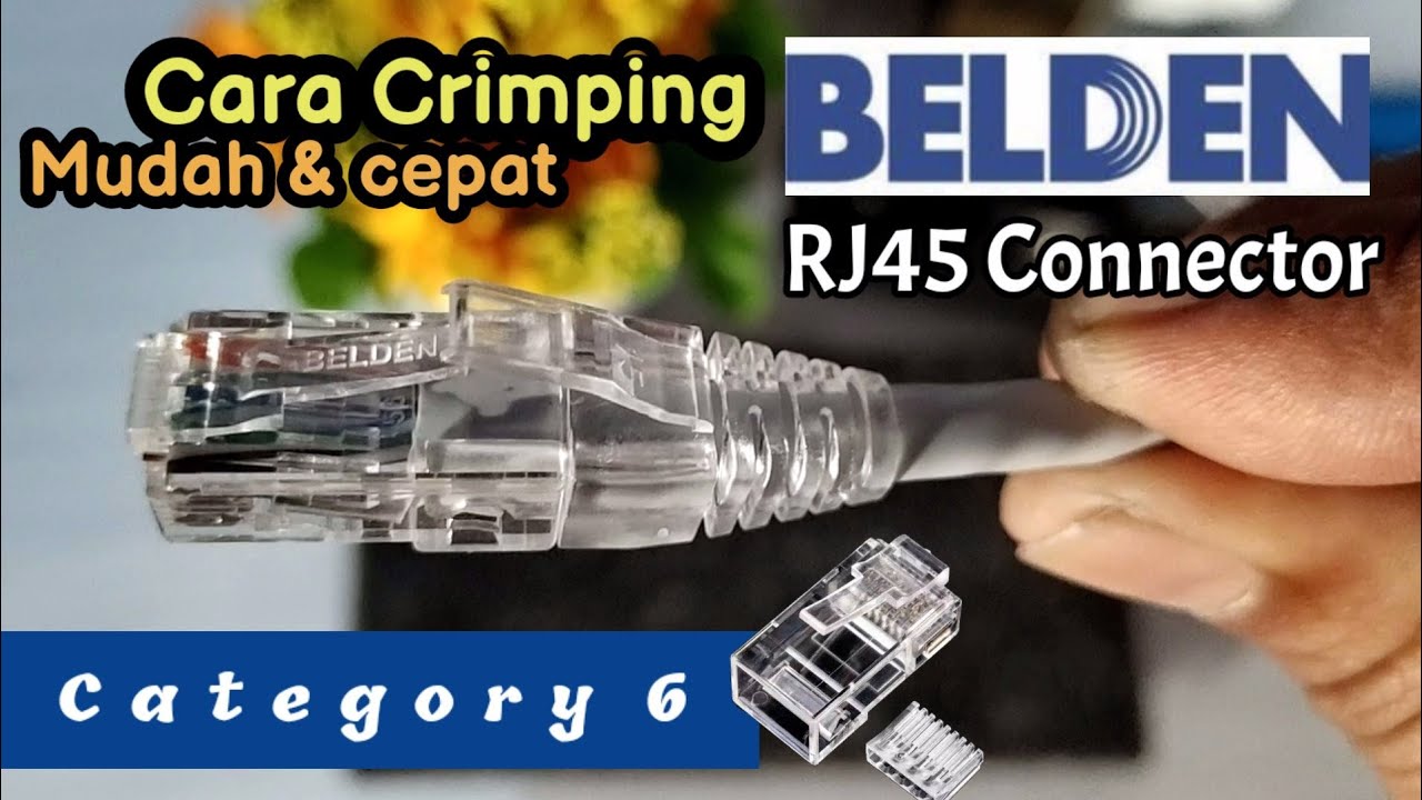 CARA CRIMPING RJ45 CAT 6 | BELDEN