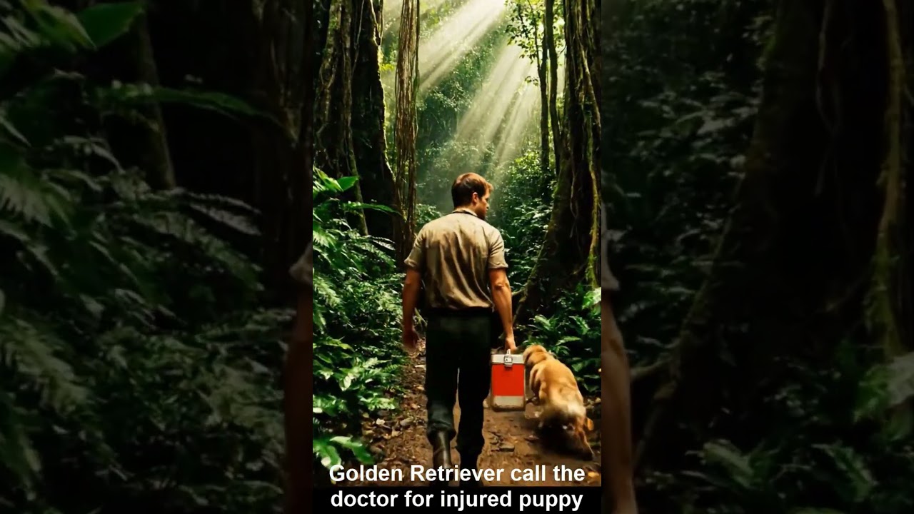 Mother Dog Brings Doctor For Her Puppy 