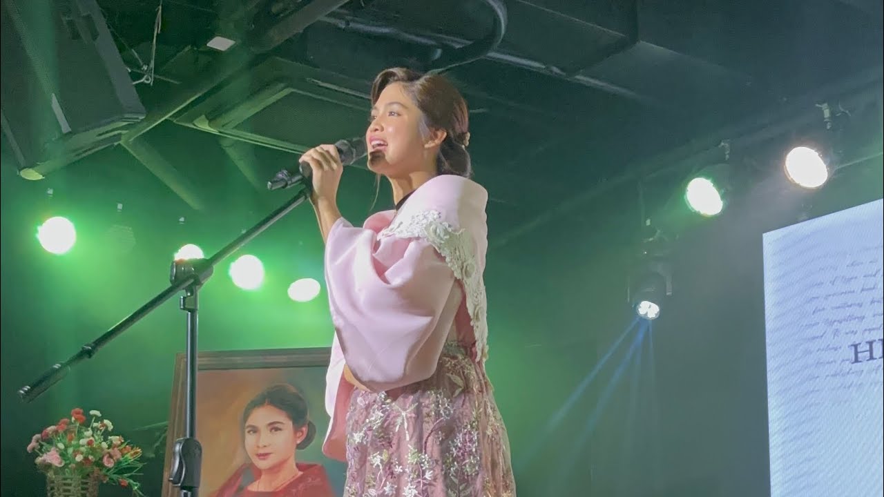 Heaven Peralejo sings the theme song of I love you since 1892 