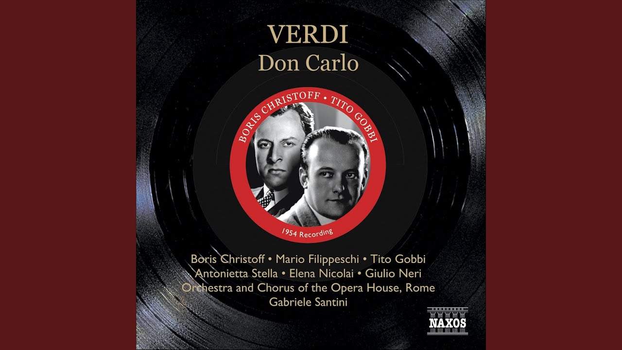 Don Carlo, Act II Scene 2: Nel posar sul mio capo la corona (Philip, All, Elizabeth, Rodrigo,...