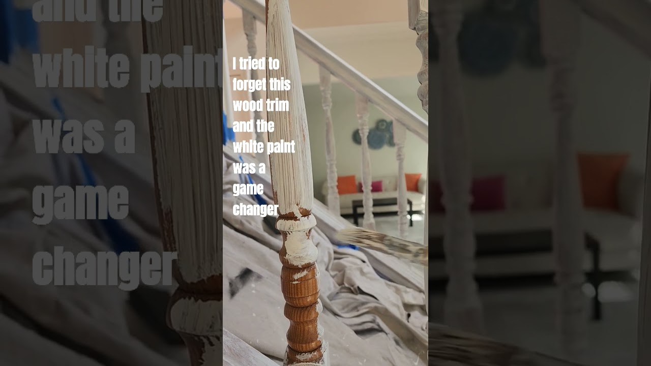 #Paintingwoodtrim #angel #johnsecada #cottagecreation #flipthishouse