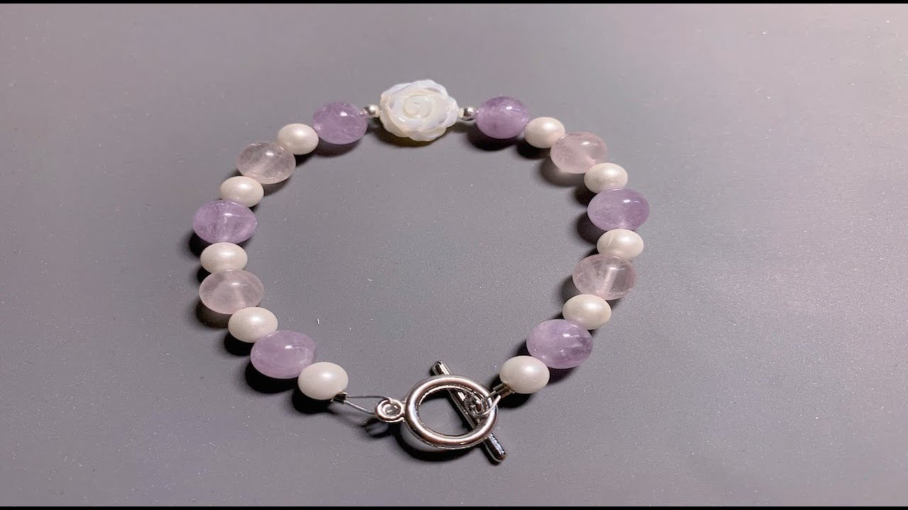 Simple Bracelet making, Bracelet with toggle clasp